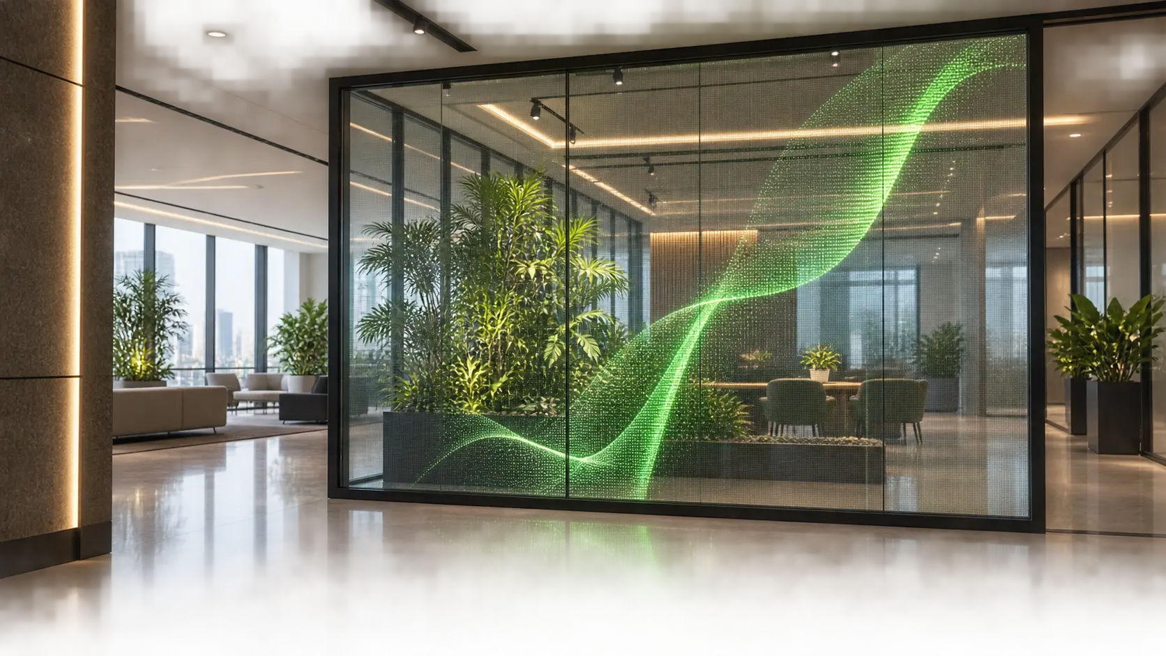 pelicula em painel de led